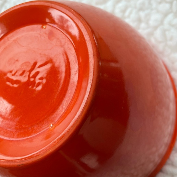 Vintage Fiestaware Nesting Bowl #4 - Inside Rings Radioactive Original Red. RARE - Picture 11 of 12
